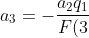 a_3 = - \frac{a_2q_1}{F(3)} = \frac{-(1/10)(3/4)}{39/4} = -1/130